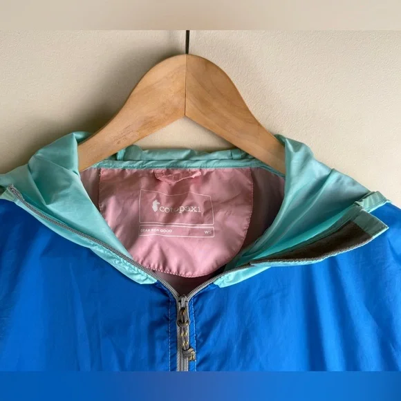 Cotopaxi Teca Half Zip Hooded Windbreaker Anorak Jacket Women Small Kangaroo FLW - Picture 4 of 11